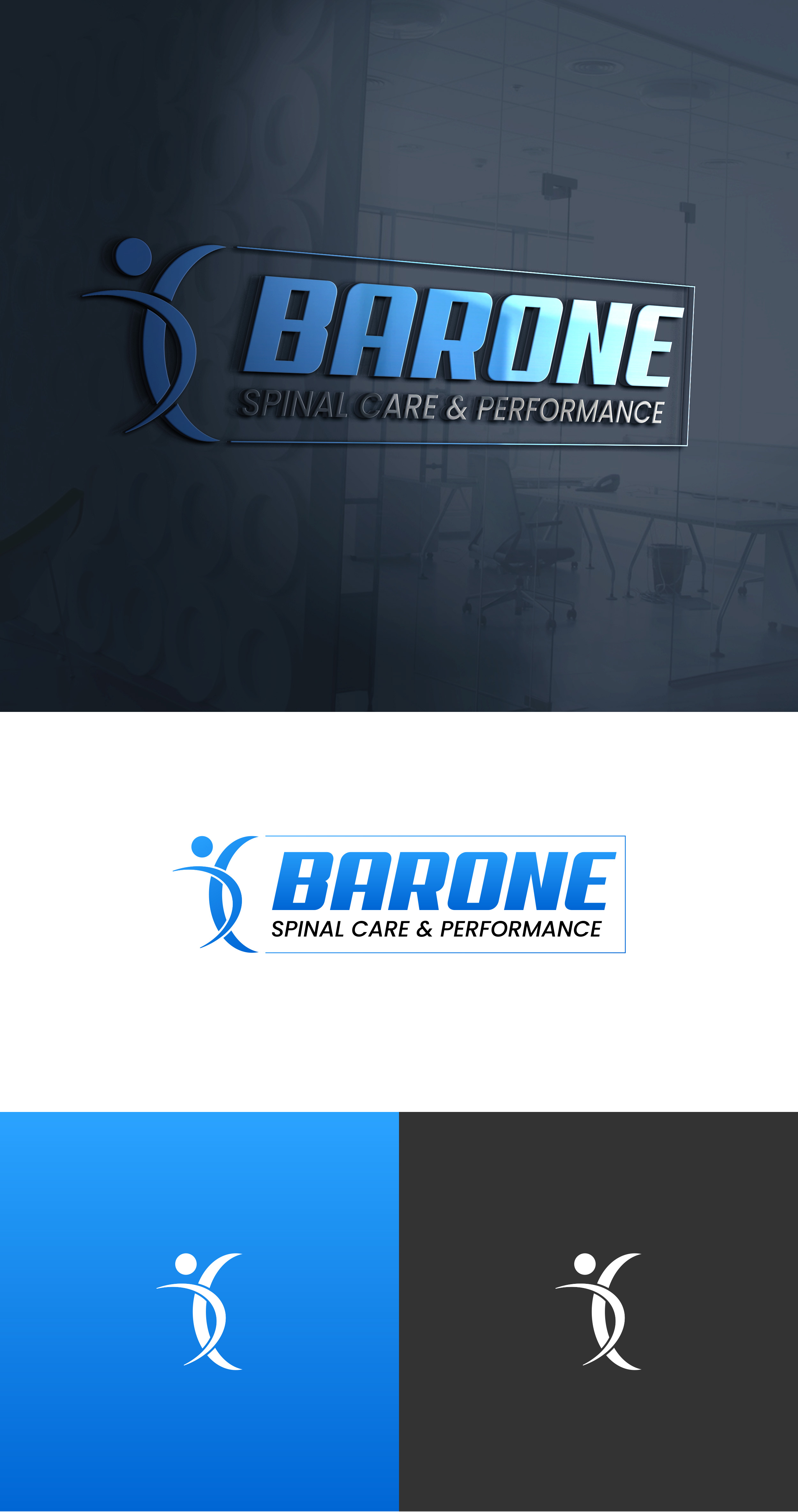 Logo-Design von Deep-Sign für Barone Spinal Care & Performance  | Design #27800940