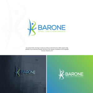 Logo Design by LogoEon for Barone Spinal Care & Performance  | Design: #27786278