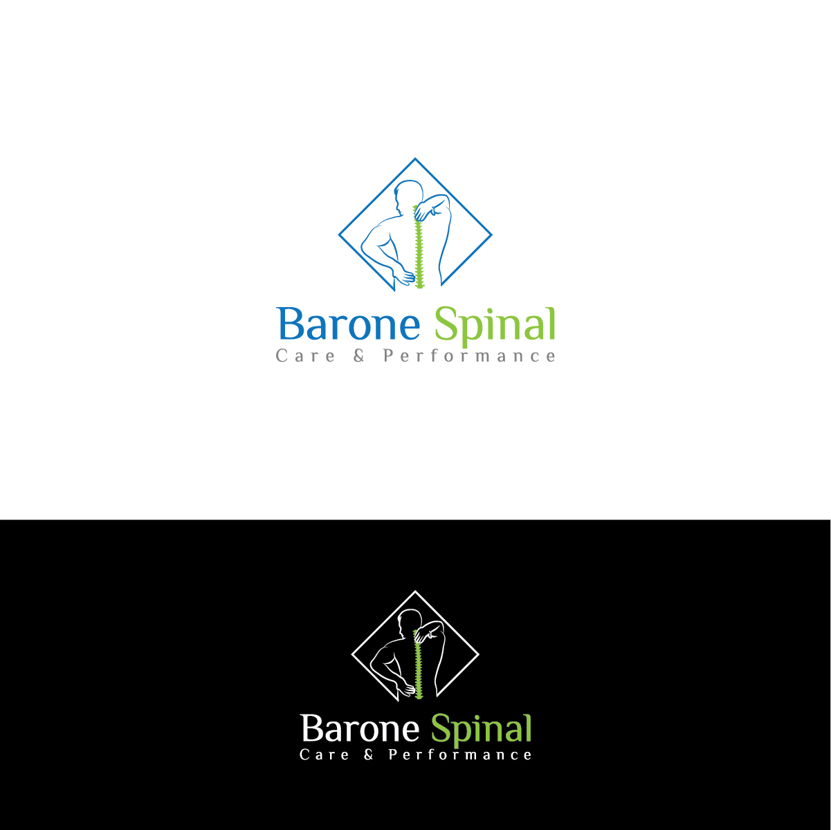 Logo Design by Deziners Zone for Barone Spinal Care & Performance  | Design #27781187