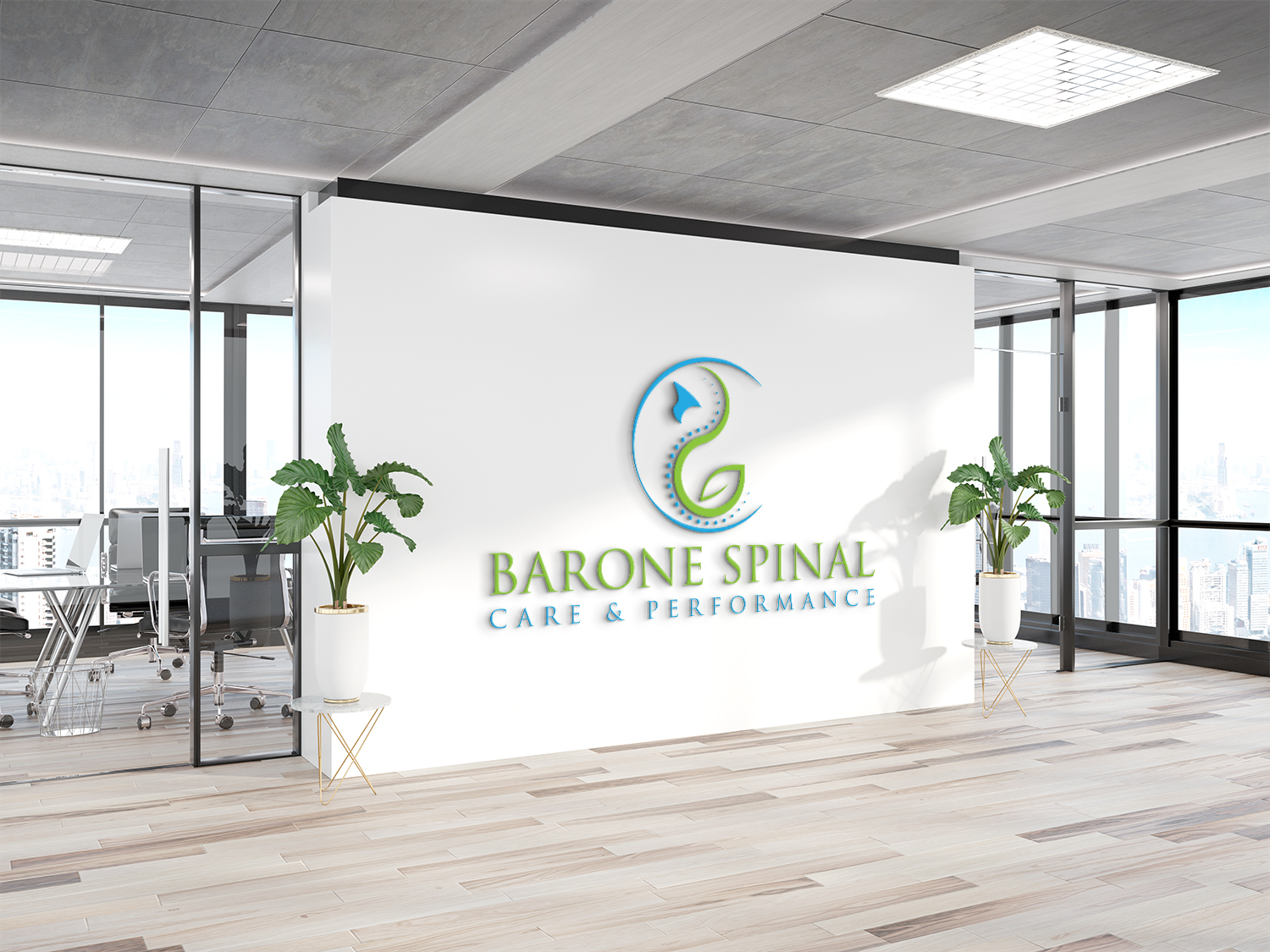Logo Design by Deziners Zone for Barone Spinal Care & Performance  | Design #27781189