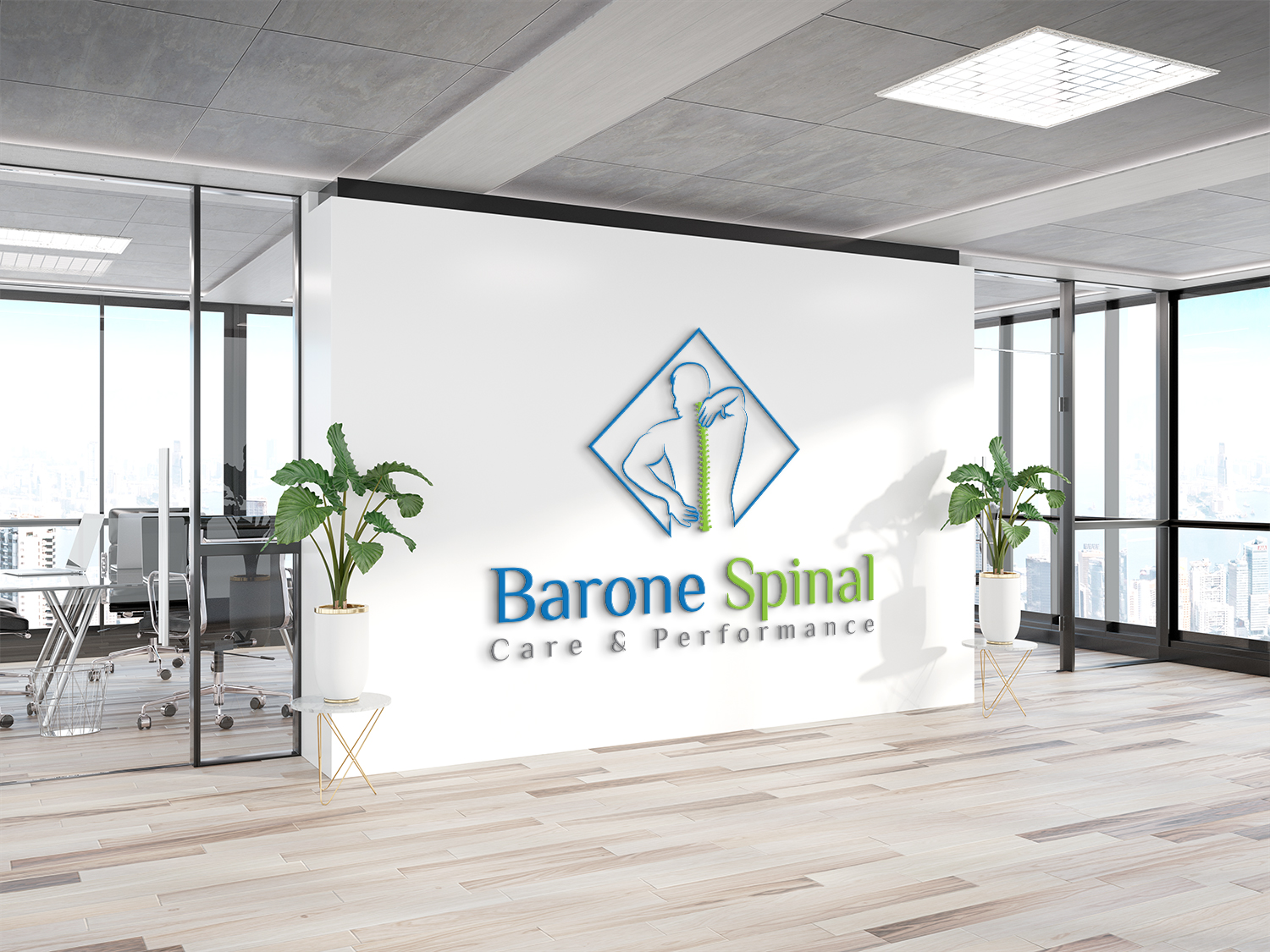 Logo Design by Deziners Zone for Barone Spinal Care & Performance  | Design #27781191