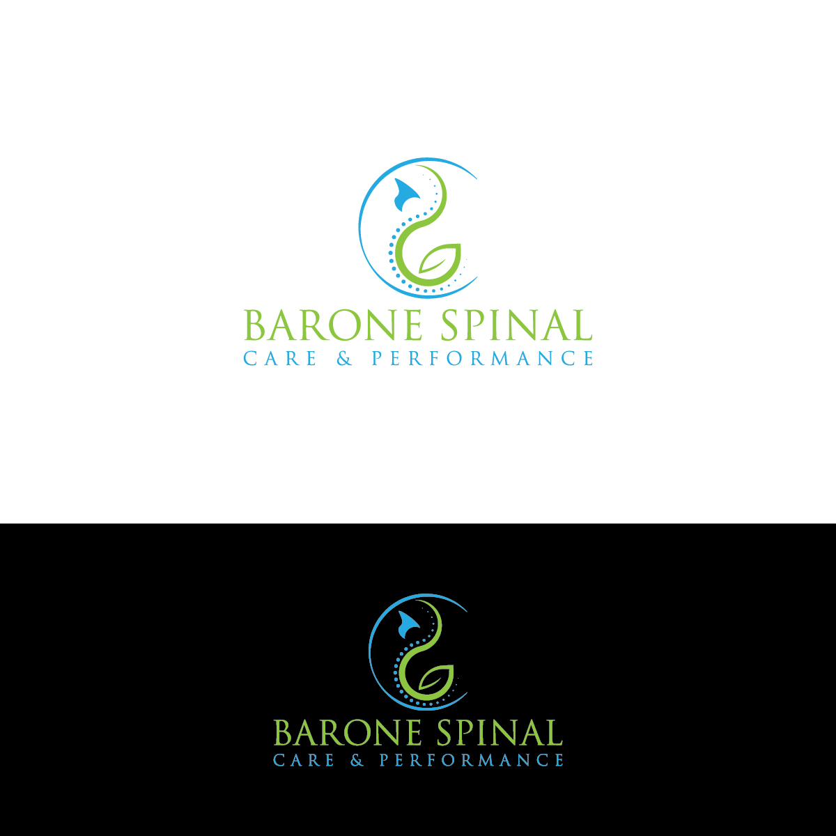 Logo Design by Deziners Zone for Barone Spinal Care & Performance  | Design #27781192