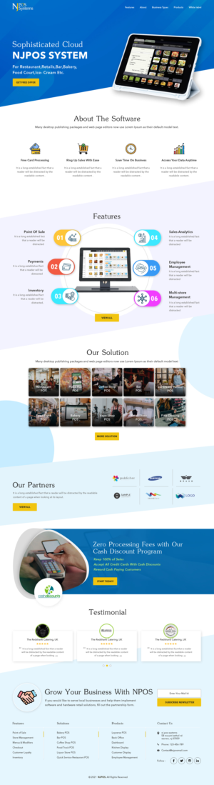 design  a web site for equipment and software pos company | Web Design by sai.designer87