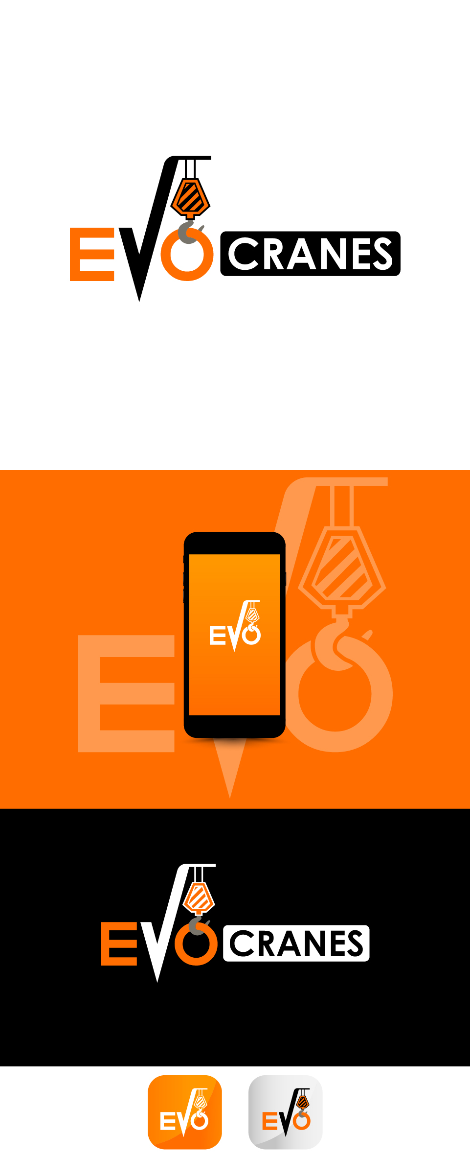 Logo-Design von Transformed Design Inc. für evo cranes pty ltd | Design #27786945
