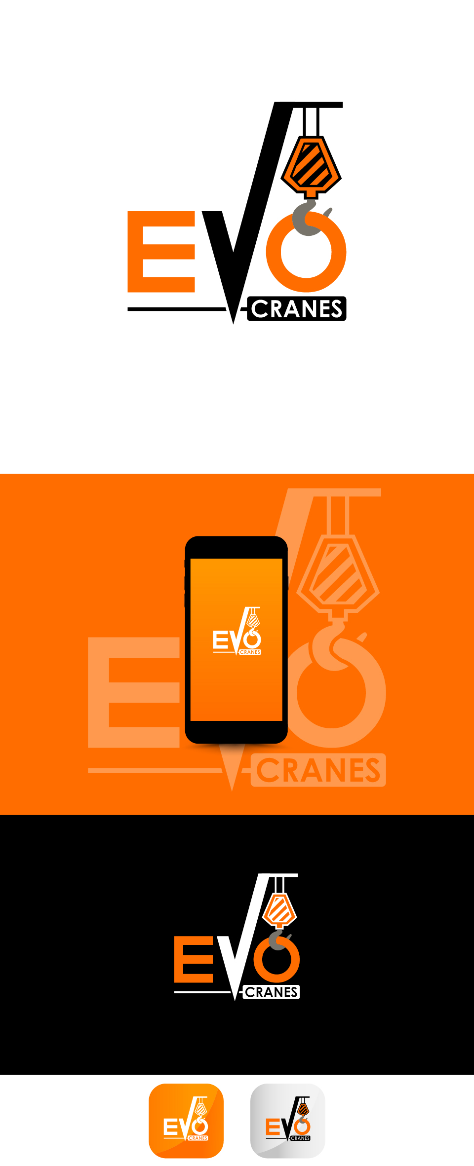 Logo Design by Transformed Design Inc. for evo cranes pty ltd | Design #27786946