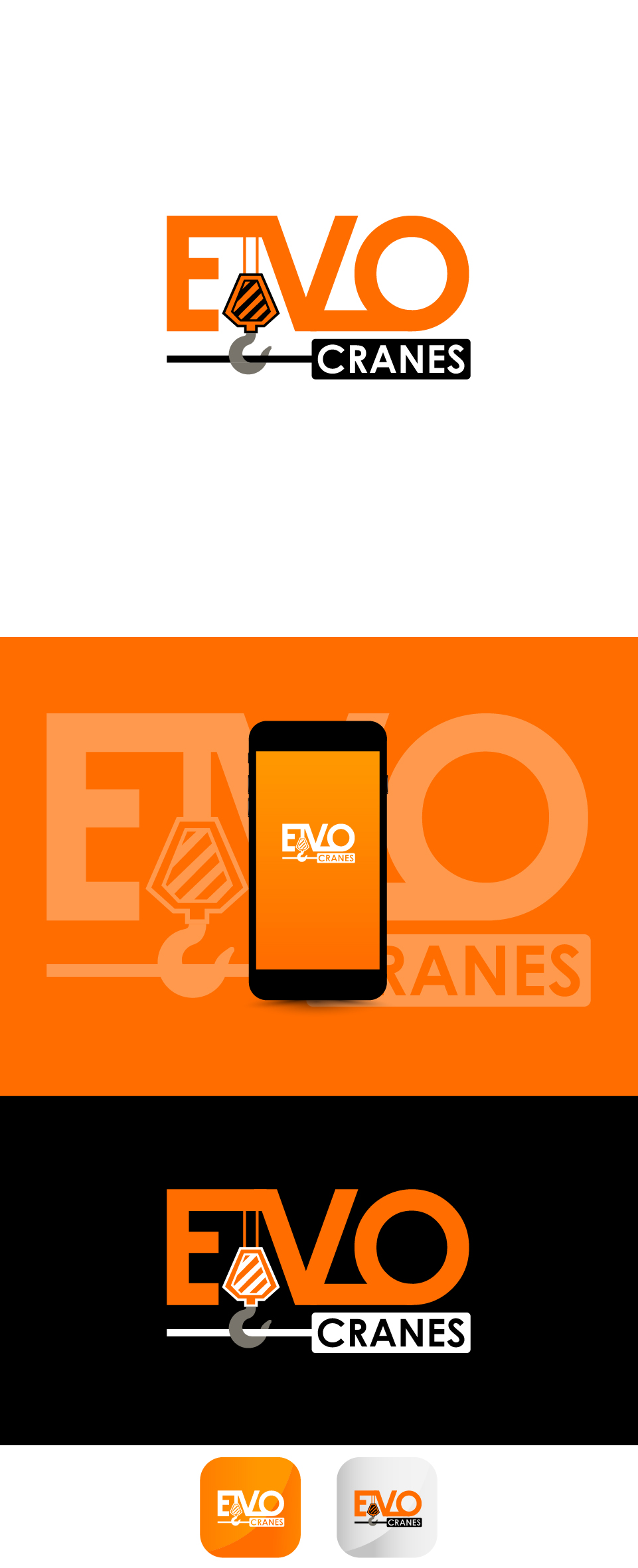 Logo Design by Transformed Design Inc. for evo cranes pty ltd | Design #27786947