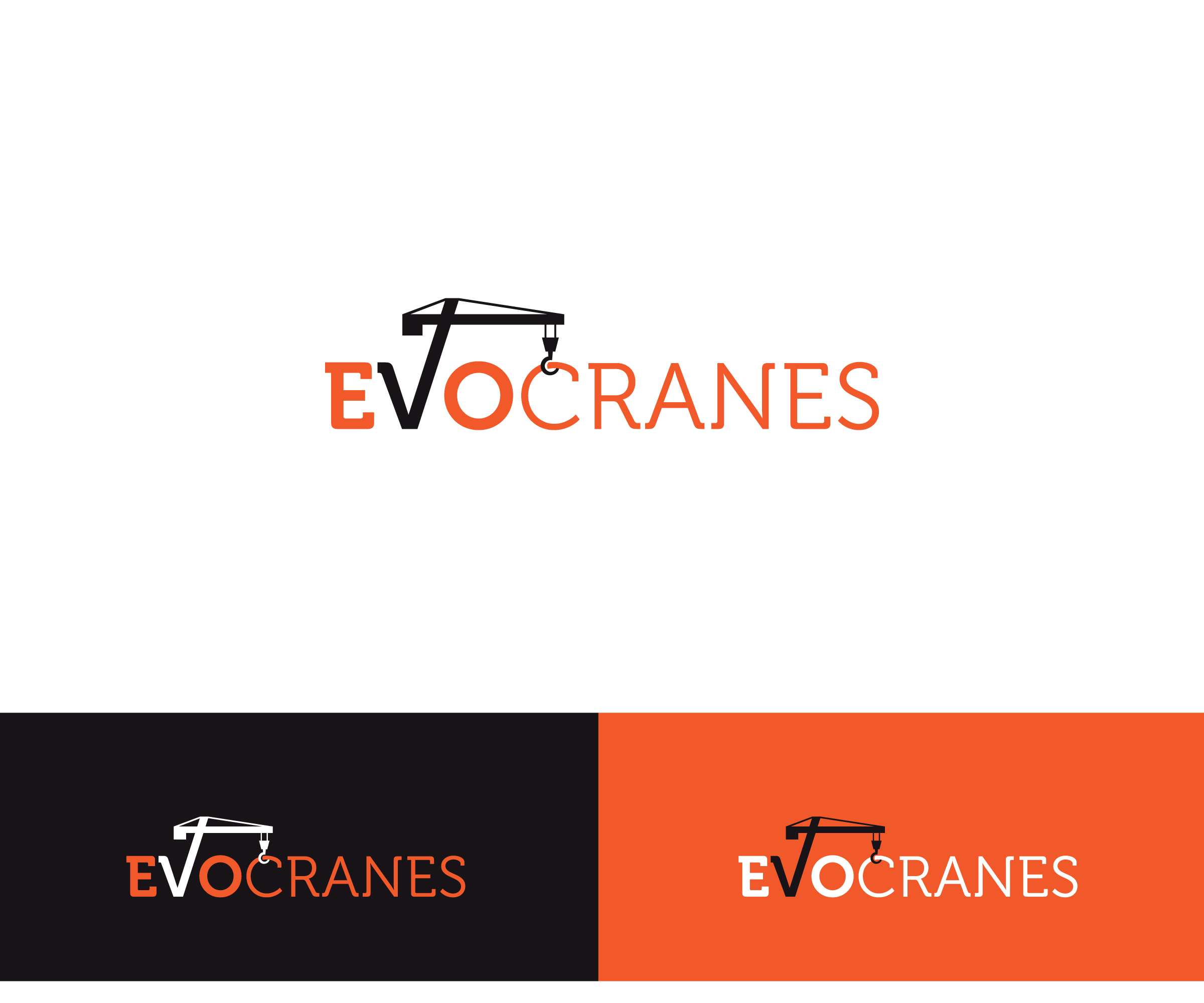 Logo Design by ecorokerz for evo cranes pty ltd | Design #27777325