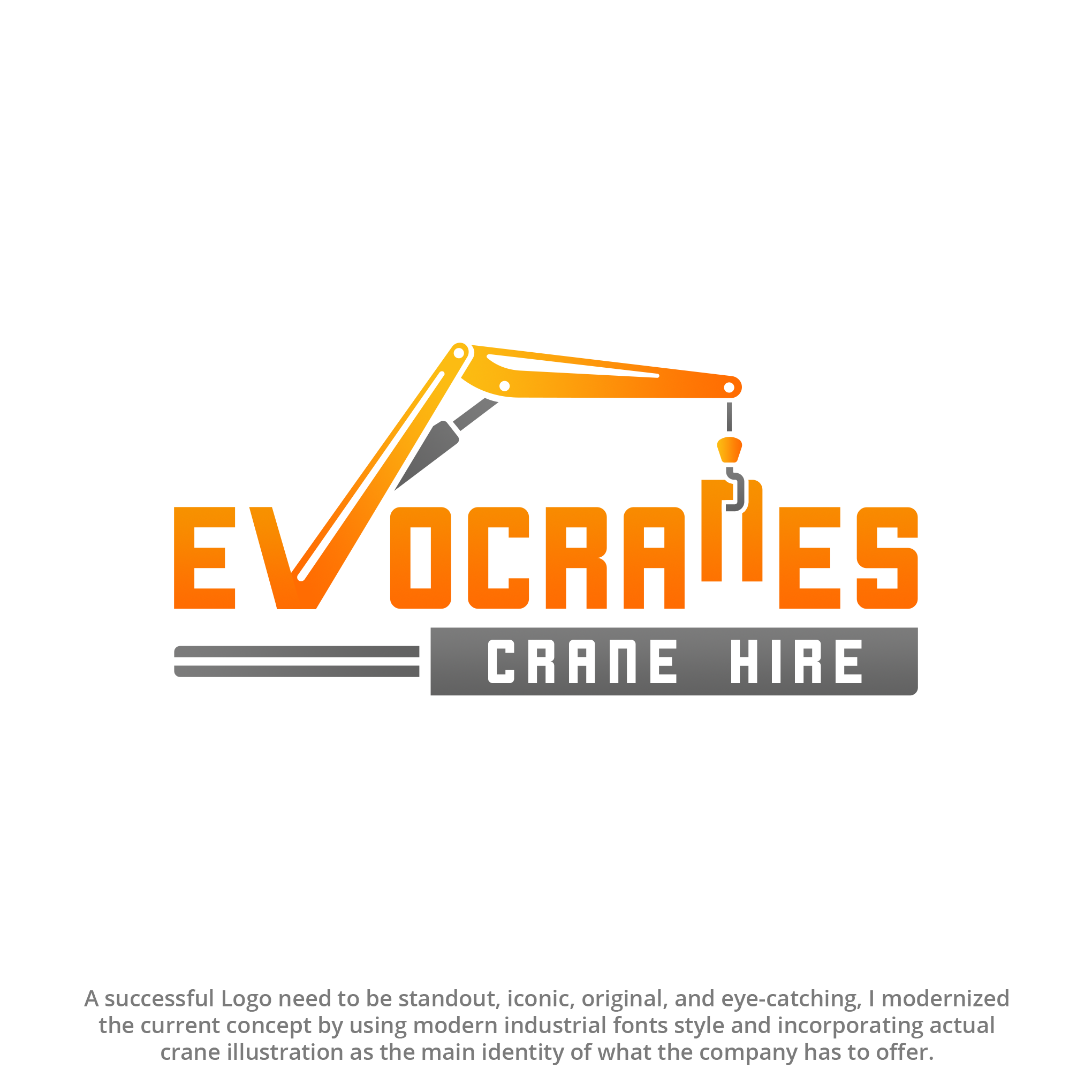 Logo-Design von Aryodesigns für evo cranes pty ltd | Design #27779419