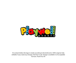 Playwell Events | Logo Design by LogoEon