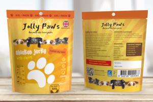 Dog jolly treats package bag, 300gr, 20x25x8cm