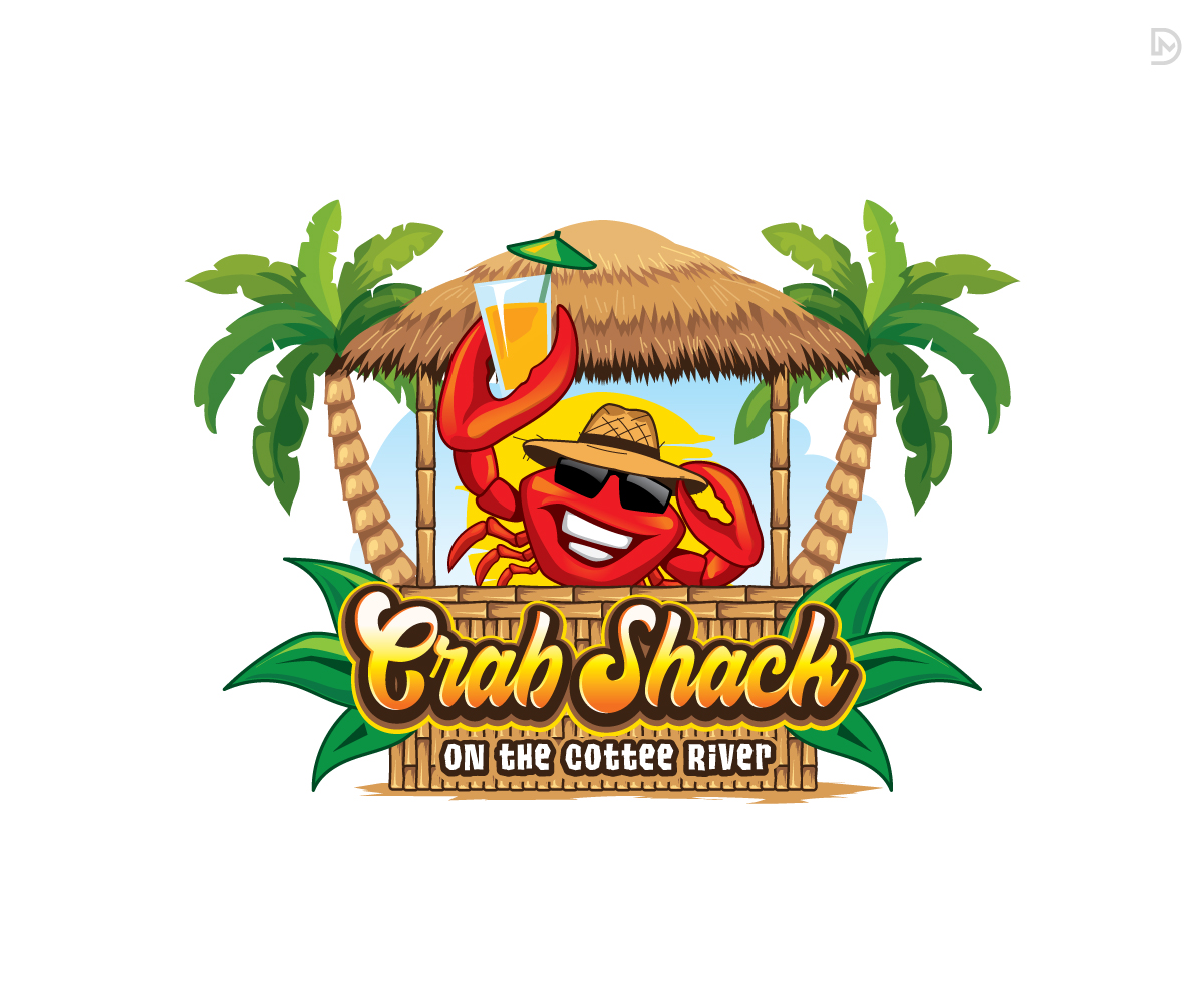 Elegant, Playful, Resaurant Logo Design for Crab Shack on the Cottee