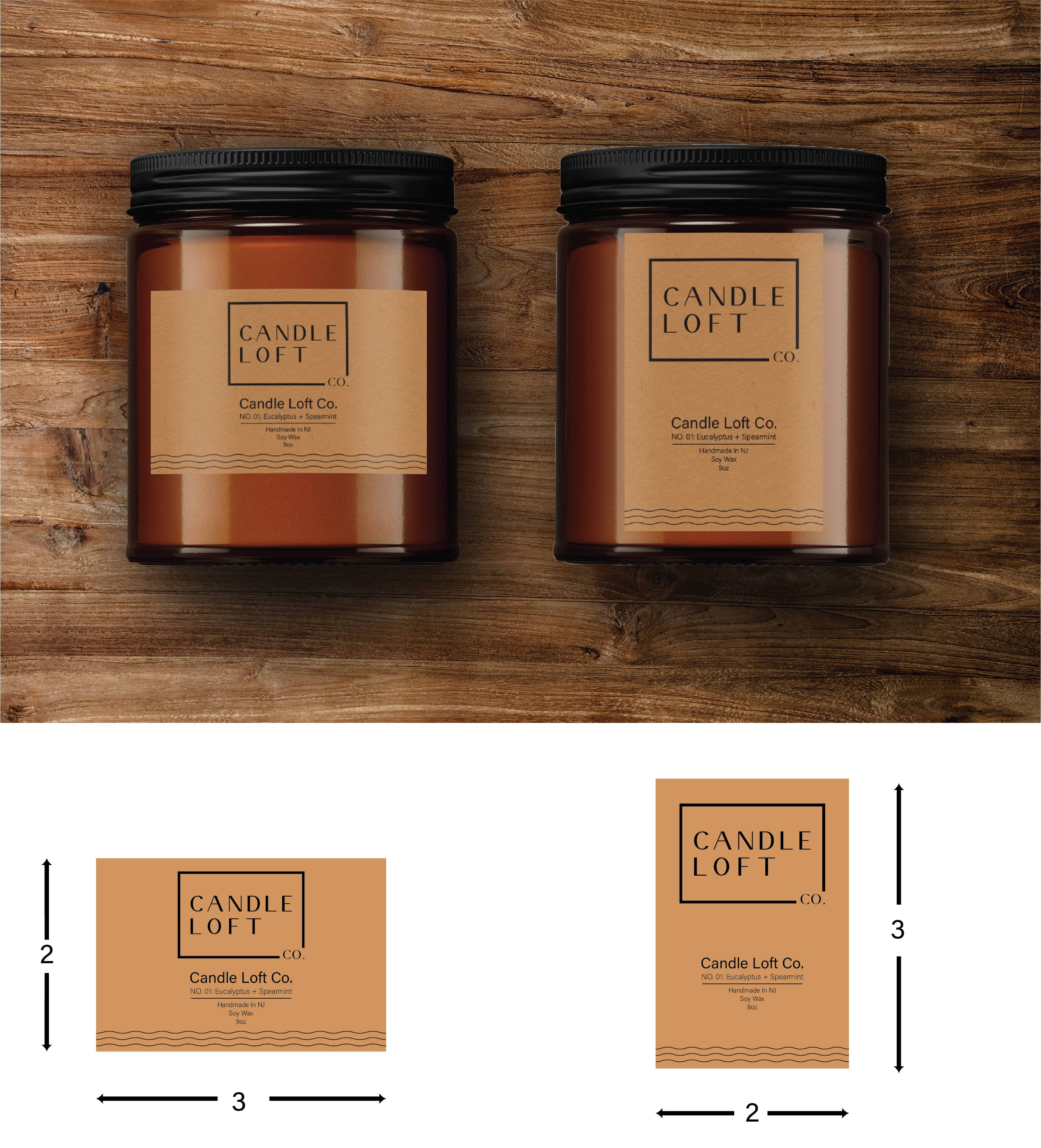 Diseño de Etiqueta por m.elnhaly para Candle Loft Co. | Diseño #27791085