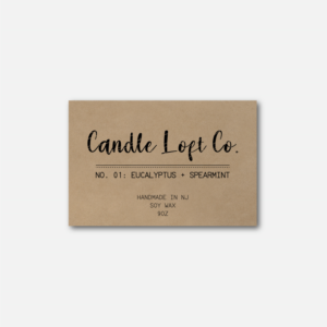 Etikett-Design von AnaMSantos für Candle Loft Co. | Design: #27791354