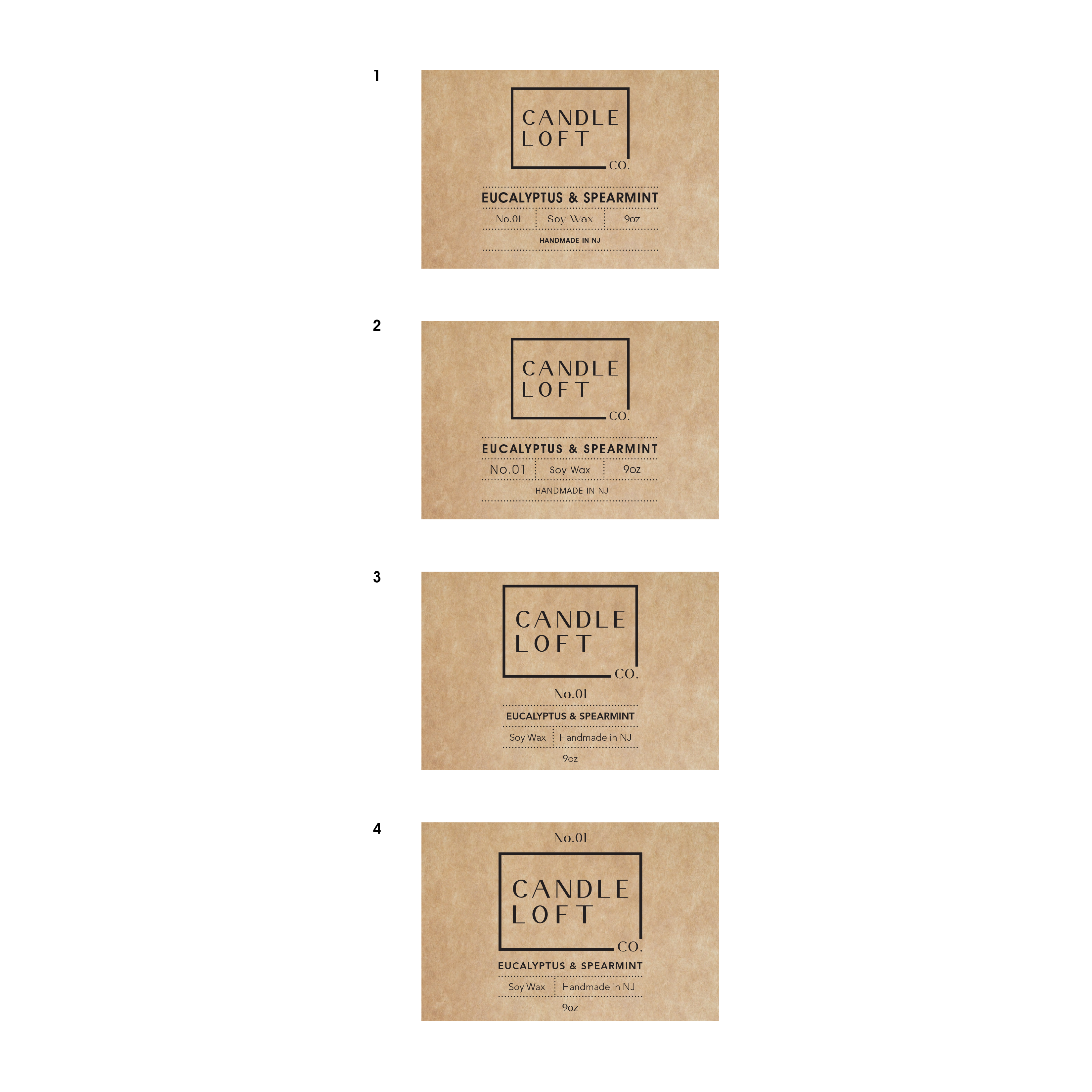 Etikett-Design von Wanda.G für Candle Loft Co. | Design #27791275