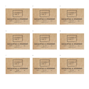 Label Design by Wanda.G for Candle Loft Co. | Design #27811500