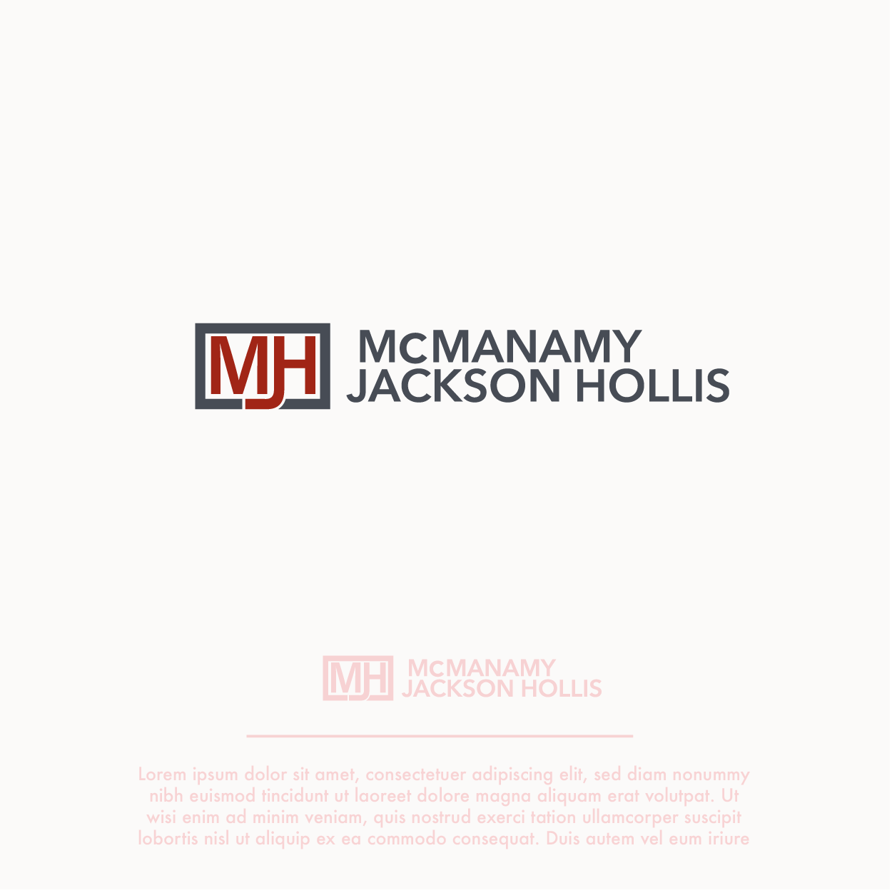 Logo Design by KNRGN for McManamy Jackson Hollis | Design #27795760