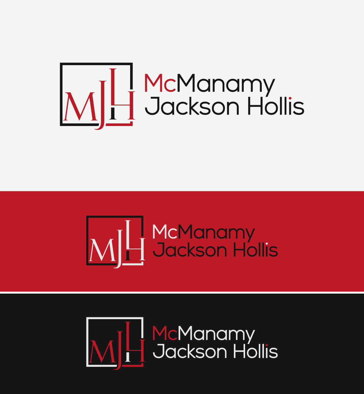 Logo Design by Dot Design 3 for McManamy Jackson Hollis | Design #27783472