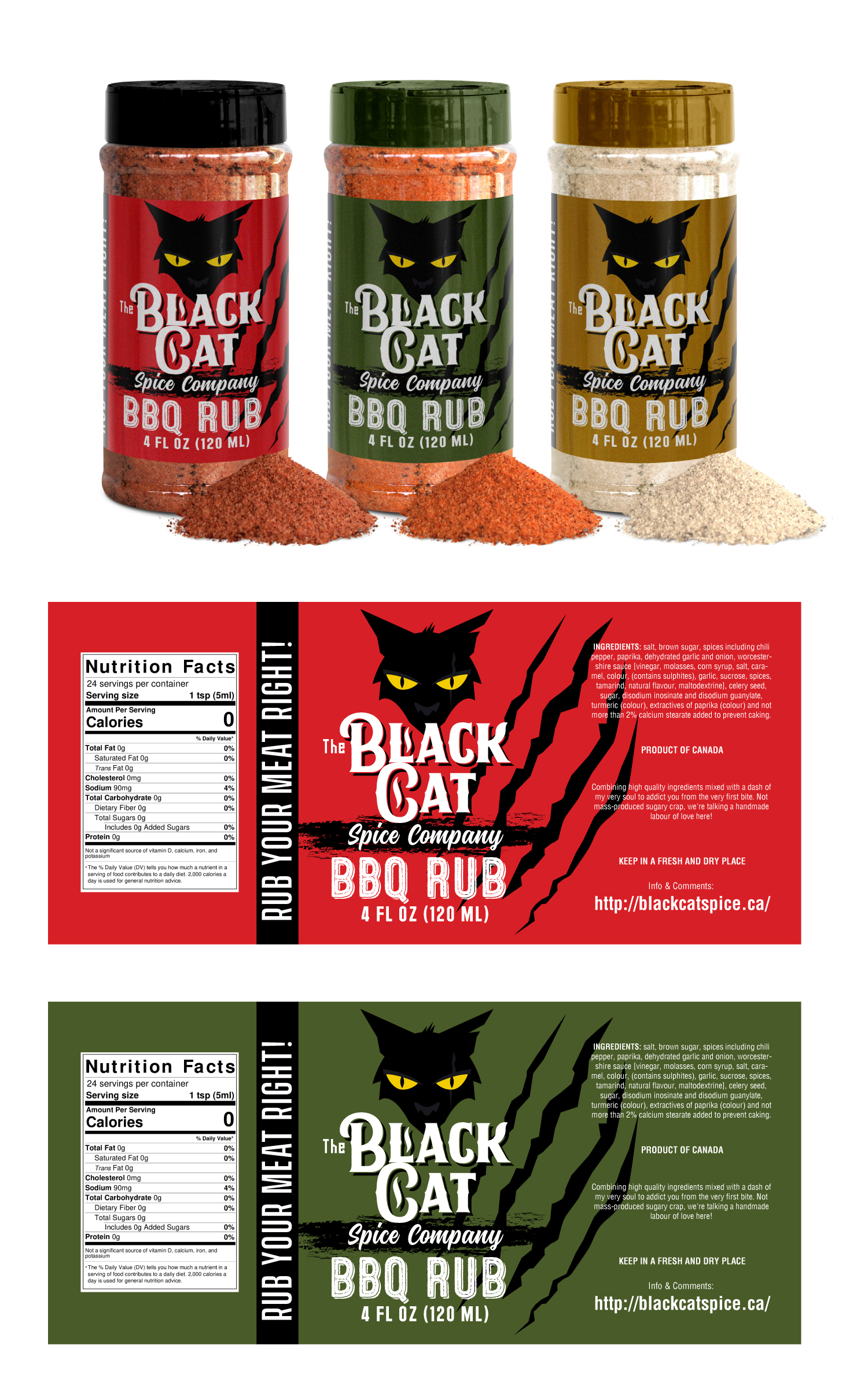 Logo Design by Sergio Coelho for The Black Cat Spice Company | Design #27817125