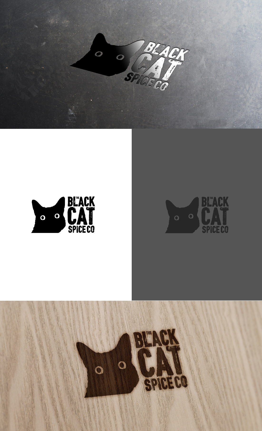 Logo Design by GLDesigns for The Black Cat Spice Company | Design #27785700