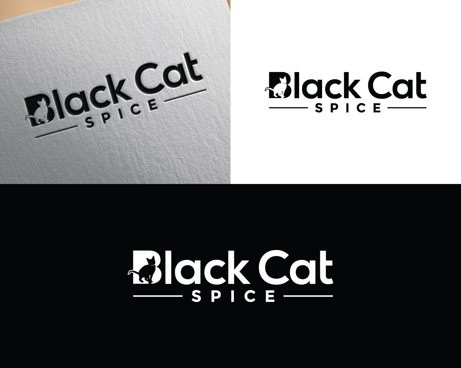 Logo Design by MAWBM for The Black Cat Spice Company | Design #27846291