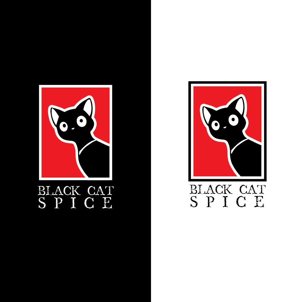 Logo Design by Julian Jabez 07 for The Black Cat Spice Company | Design #27847014