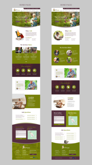 Web Design by MAHABA for The Cat Granny | Design #27786446
