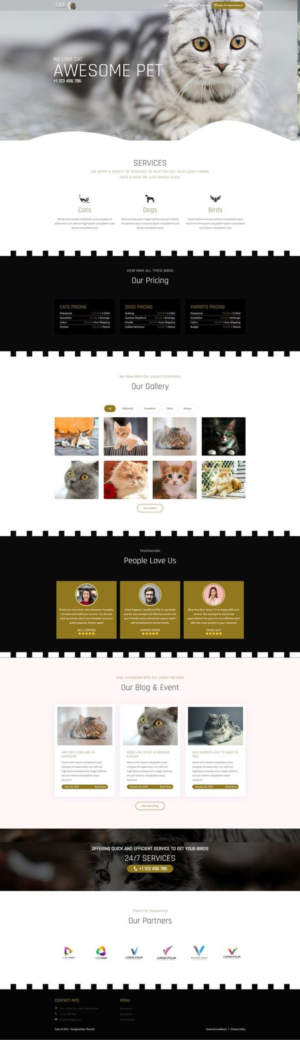 Web Design par Ron.IT pour The Cat Granny | Design : #27816659