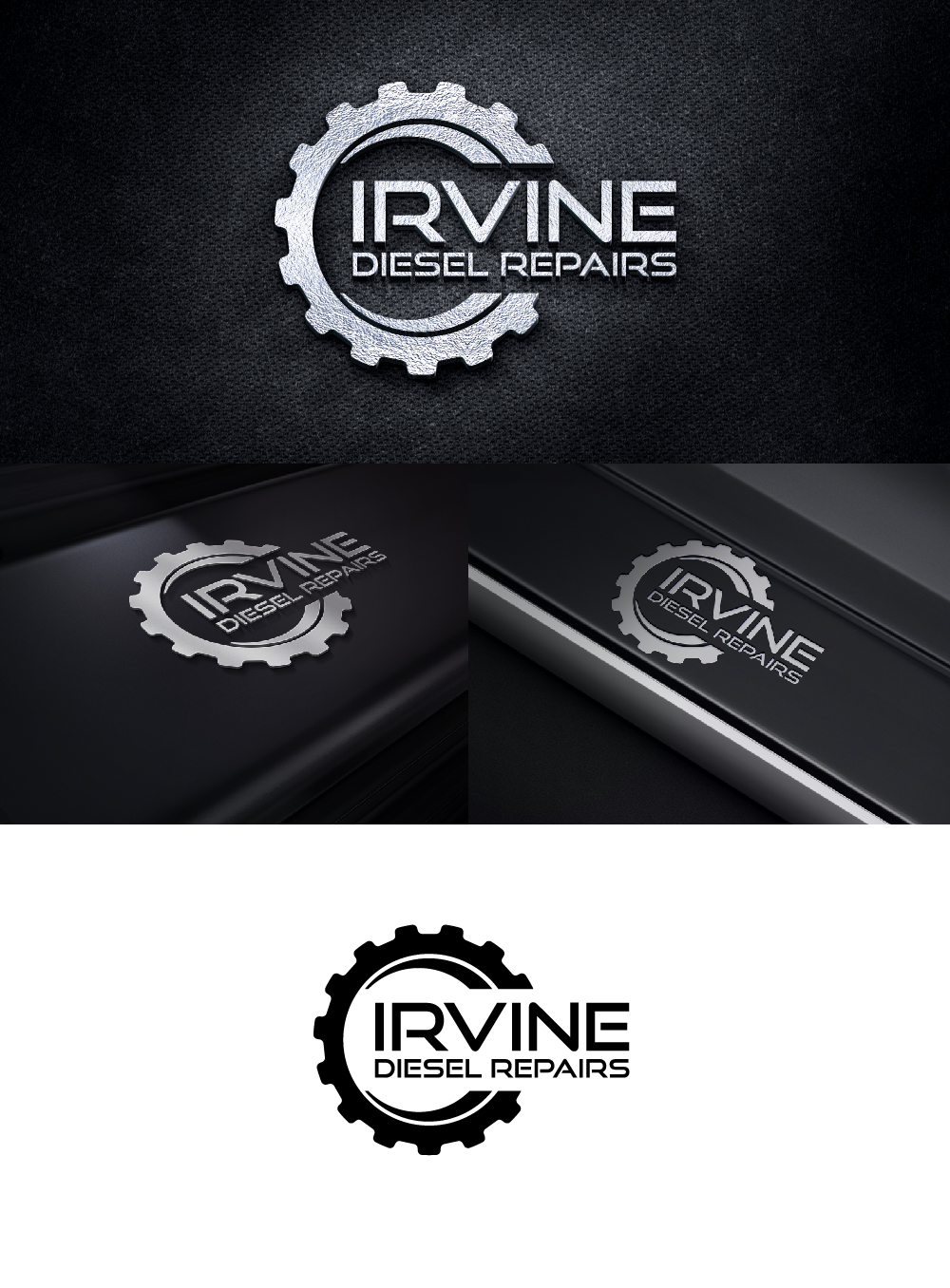 Logo Design by AlphabetZero.co.uk for Irvine Diesel Repairs Pty Ltd | Design #27792726