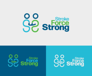 STROKE  FORCE  STRONG!   (“Stroke” should be minimal and not emphasized in the logo) | Logo Design by aussieshayno