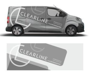 CLEARLINE DISTRIBUTION VAN SIGNAGE | Diseño de Rotulación de Vehículo por ecorokerz