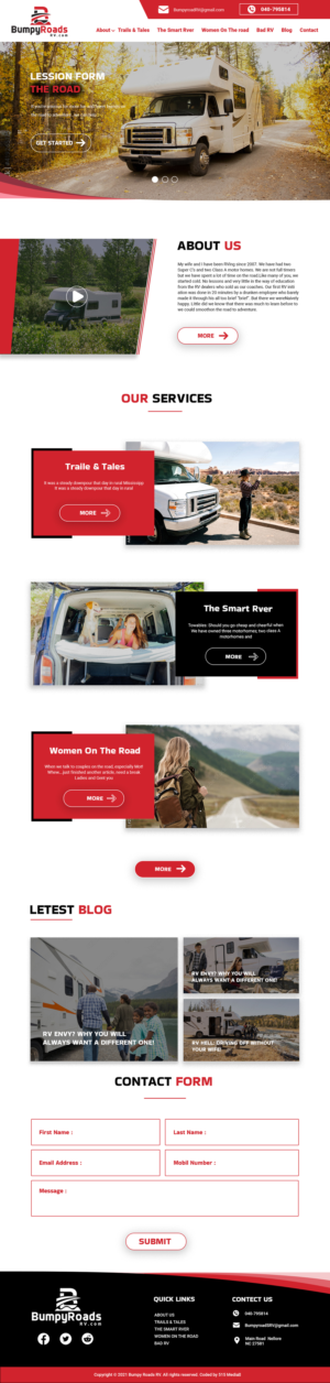 Web Design by MAHABA for BumpyRoads RV | Design: #27797474