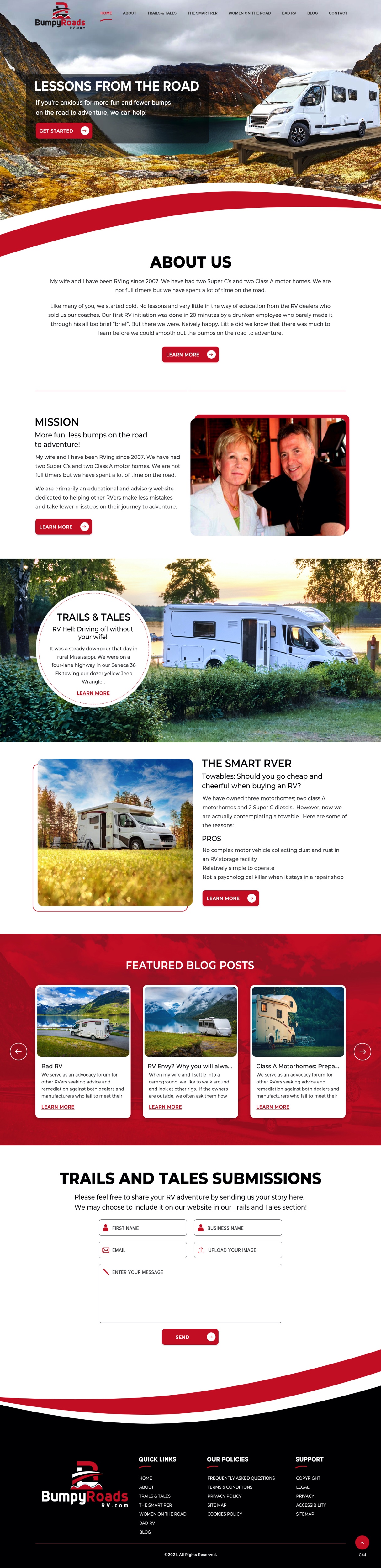 Web-Design von pb für BumpyRoads RV | Design #27797100