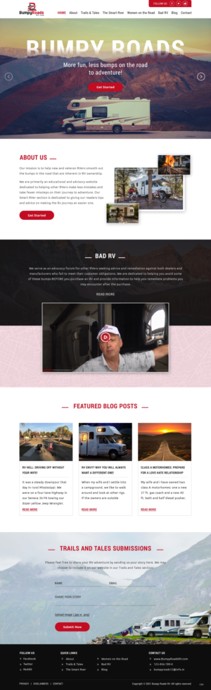 Web Design by pb for BumpyRoads RV | Design: #27797105