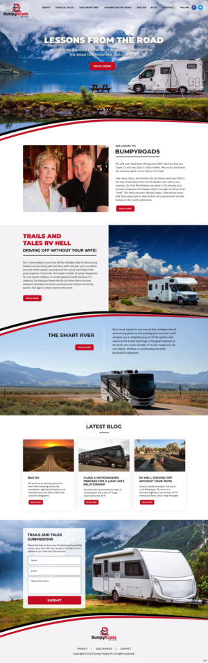 Web Design by pb for BumpyRoads RV | Design: #27797113