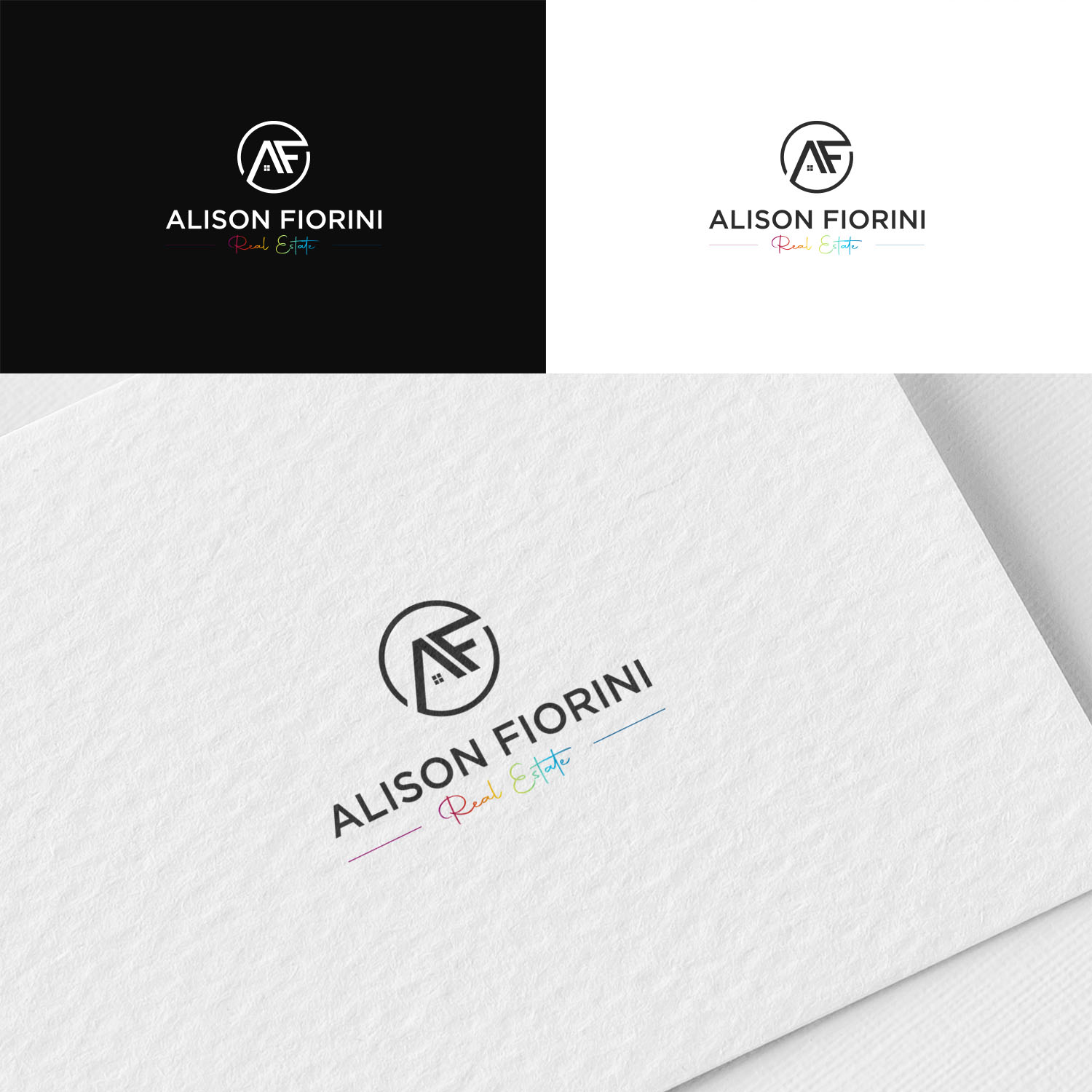 Logo Design by Om Art for Alison Fiorini Real Estate  | Design #27792019