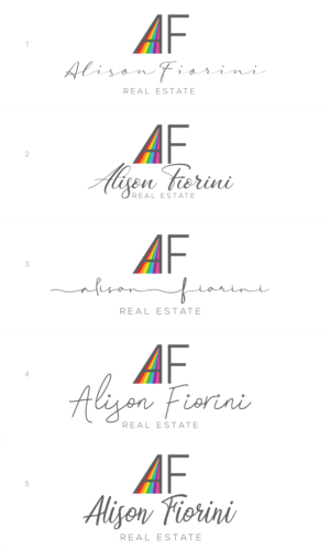 Logo Design by R16 for Alison Fiorini Real Estate  | Design: #27886448