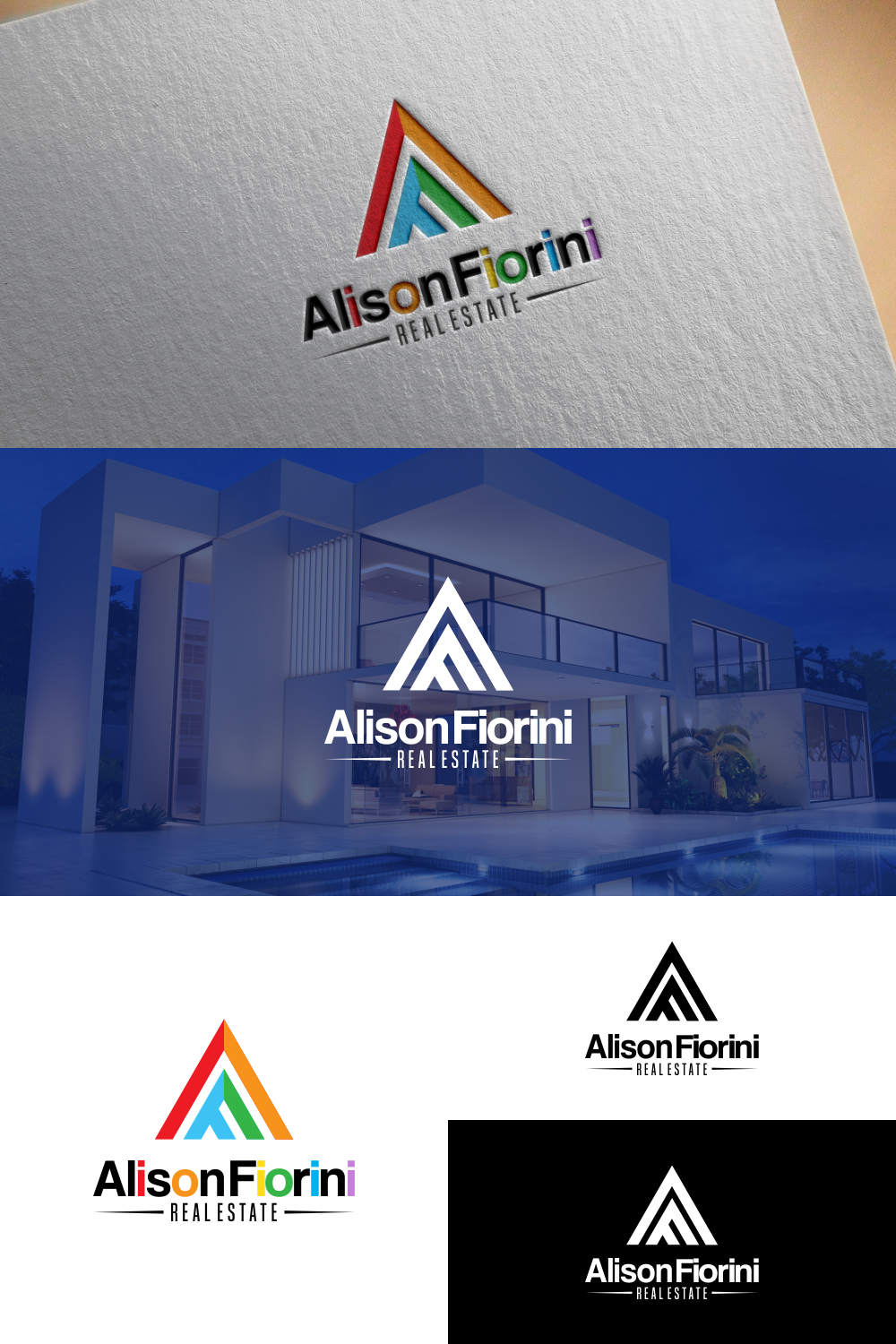 Logo Design by Tangantengen for Alison Fiorini Real Estate  | Design #27788515