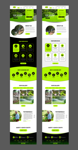 Web Design by MAHABA for Turf Design Inc | Design: #27799827