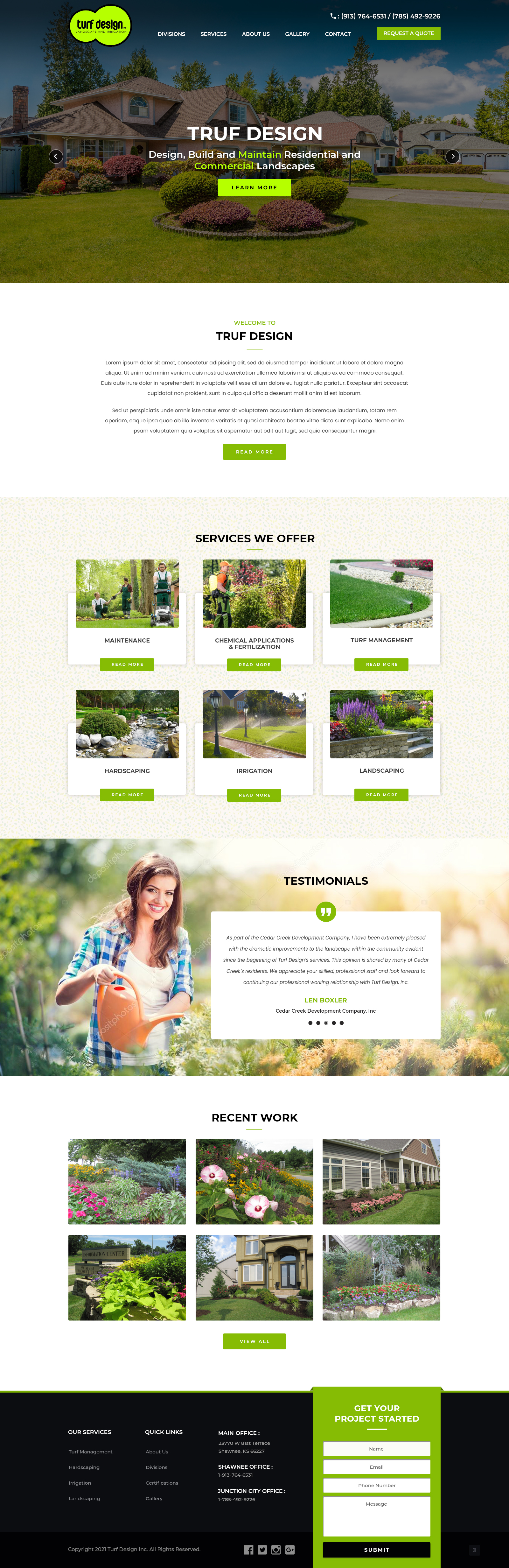 Web-Design von Jyotsna Dutta für Turf Design Inc | Design #27821748
