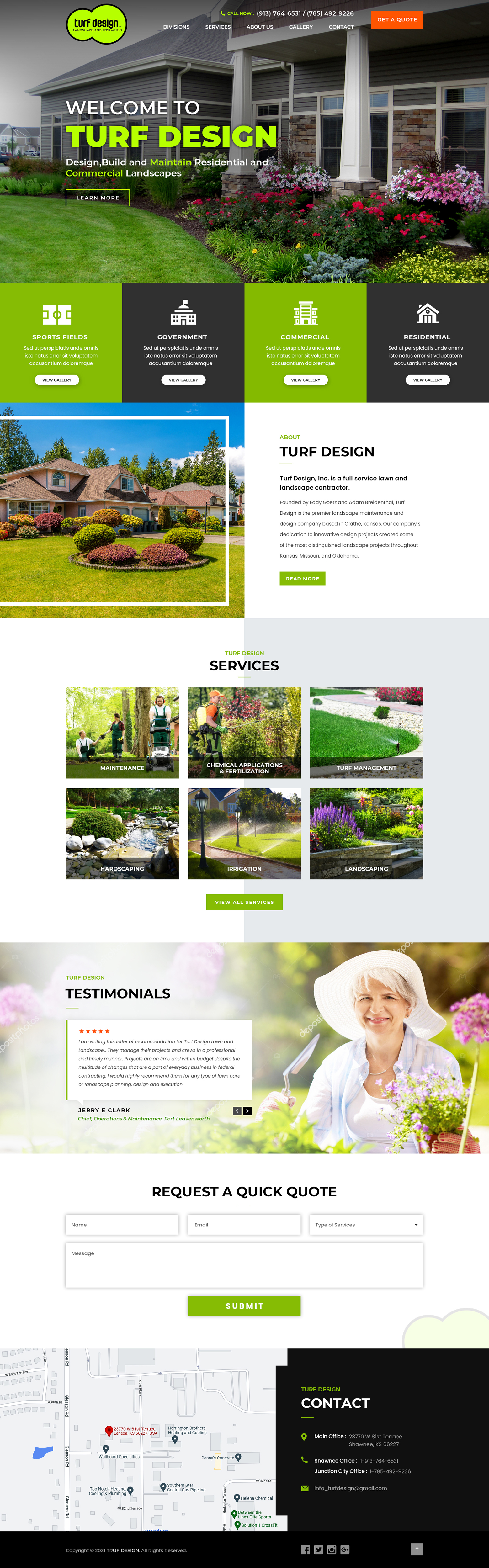 Web-Design von Jyotsna Dutta für Turf Design Inc | Design #27821754