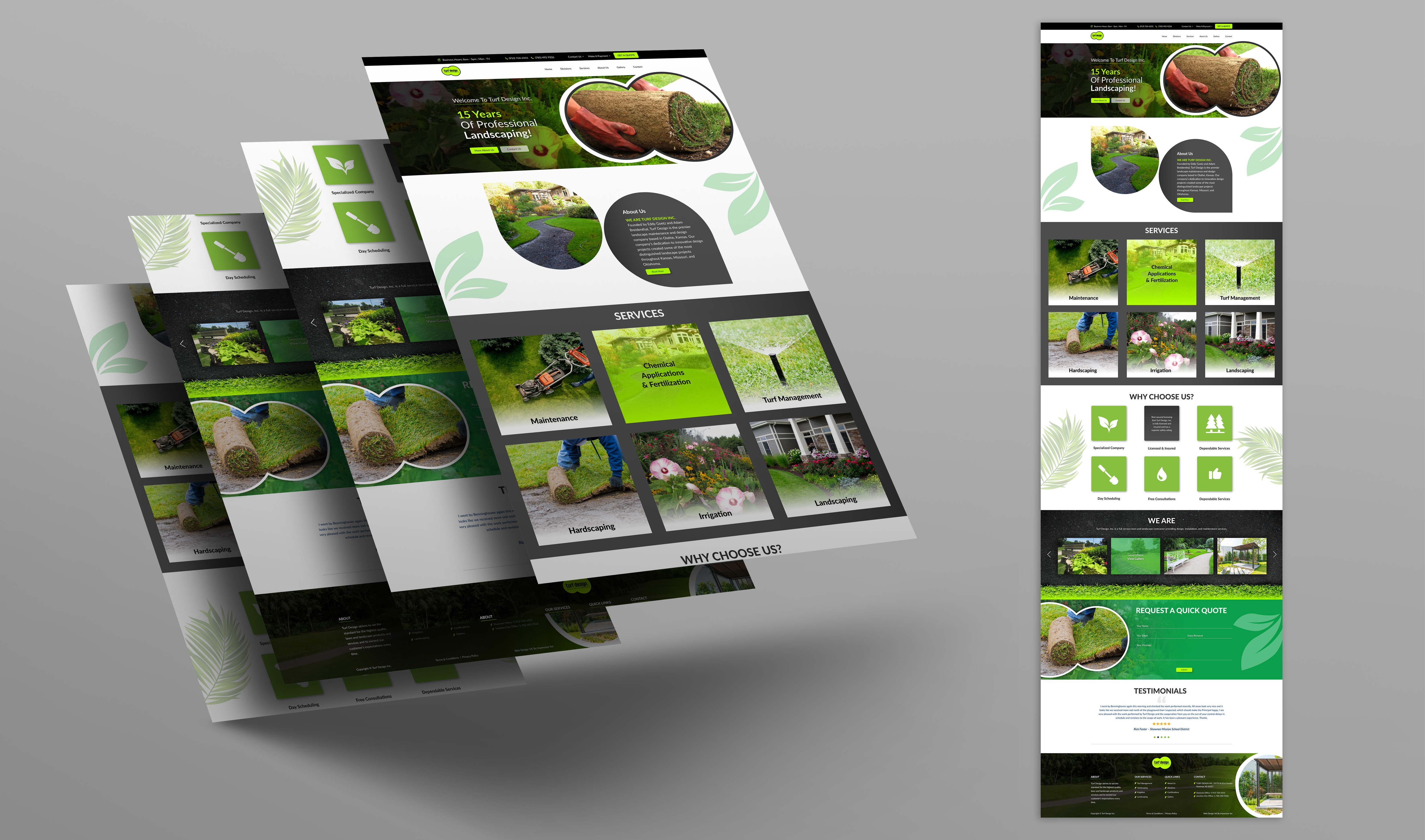 Web-Design von Impressive Sol für Turf Design Inc | Design #27808575