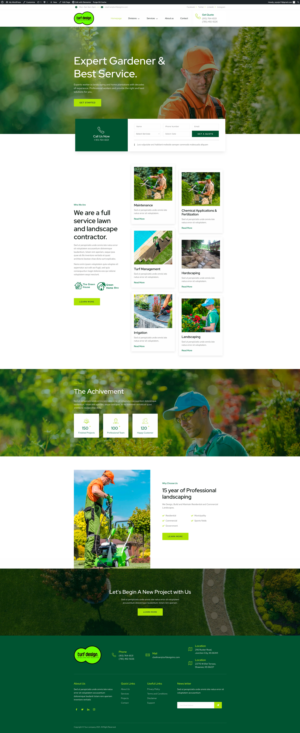 Web Design by Yoyoyo for Turf Design Inc | Design: #27821375