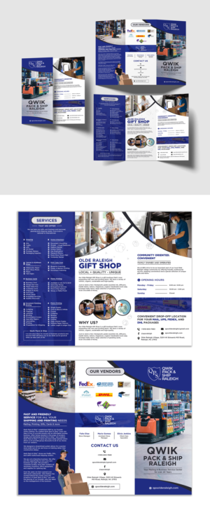 Flyer Design by debdesign for Qwik Pack & Ship Raleigh | Design: #27795670