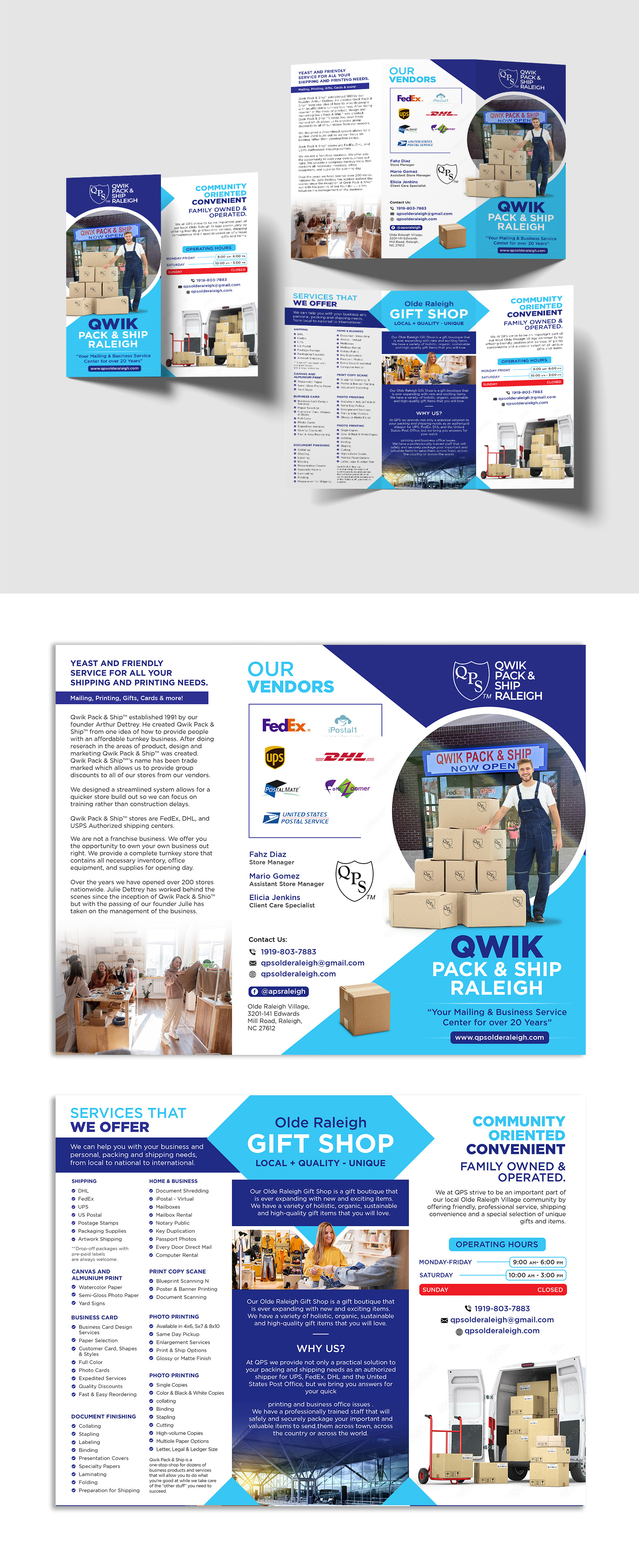 Flyer Design by debdesign for Qwik Pack & Ship Raleigh | Design: #27795931