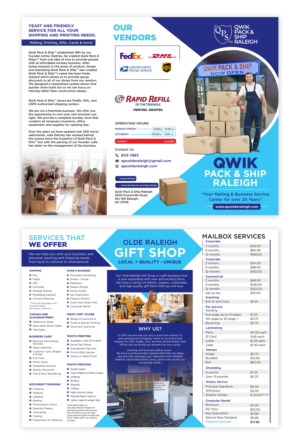 Flyer Design by debdesign for Qwik Pack & Ship Raleigh | Design: #27798299