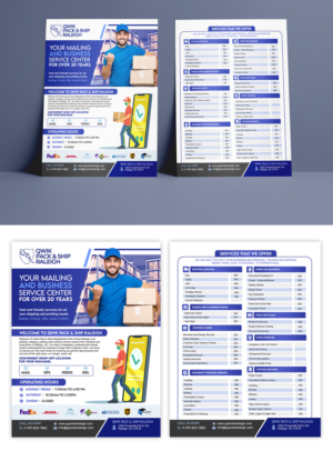Flyer Information Qwik Pack & Ship Raleigh | Design de Flyer par ZeneFashions