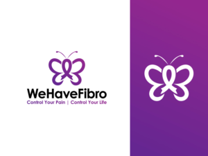 We Have Fibro  - Control Your Pain | Control Your Life | Logo Design by Qahaj Studios