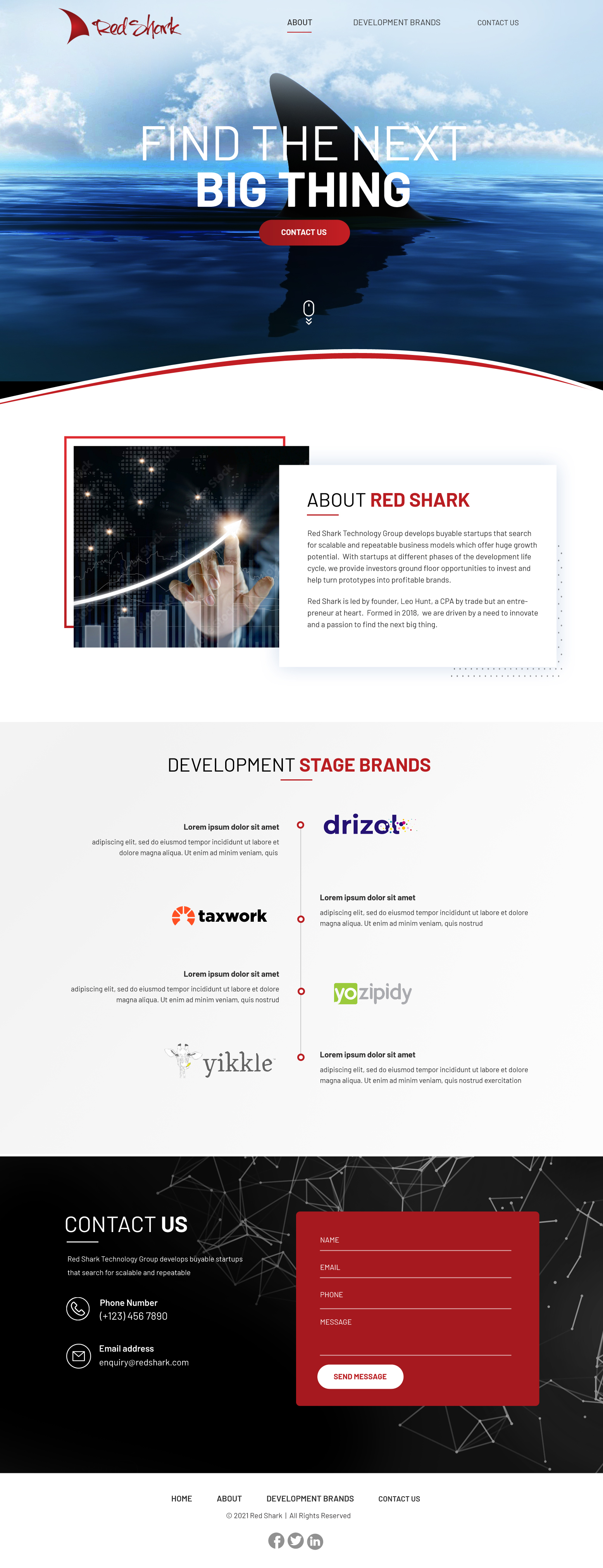 WordPress-Design von Blue Sparrow für Hunt Consulting PC | Design #27796812