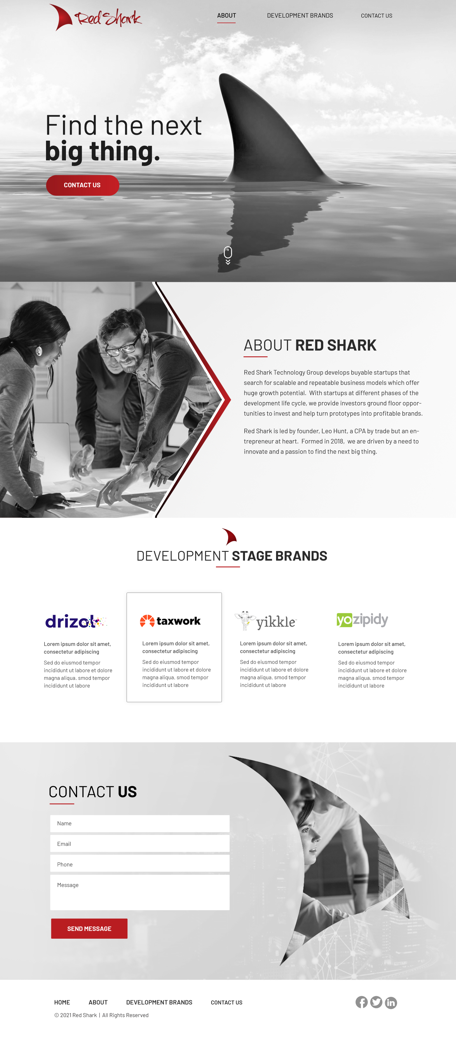 Wordpress Design by Blue Sparrow for Hunt Consulting PC | Design #27800547