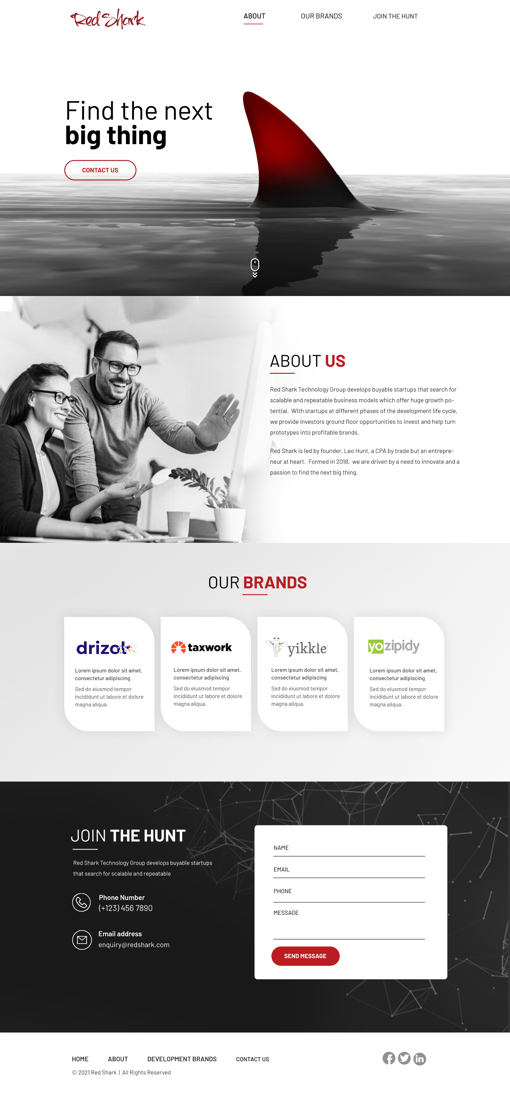 Wordpress Design by Blue Sparrow for Hunt Consulting PC | Design #27803506